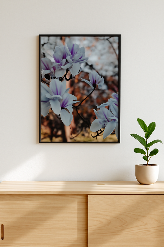 Serene Magnolias: Floral Beauty Poster